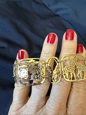Wild Bryde  designed Gold-Tone Animal Bracelet